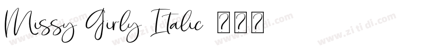 Missy Girly Italic字体转换